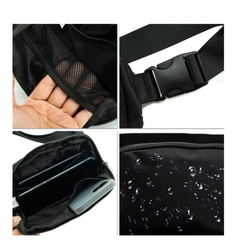 Multi-functional Sports Crossbody Bag Waist Bag Walking Bag Hand-held Bag Waterproof and Large Capacity