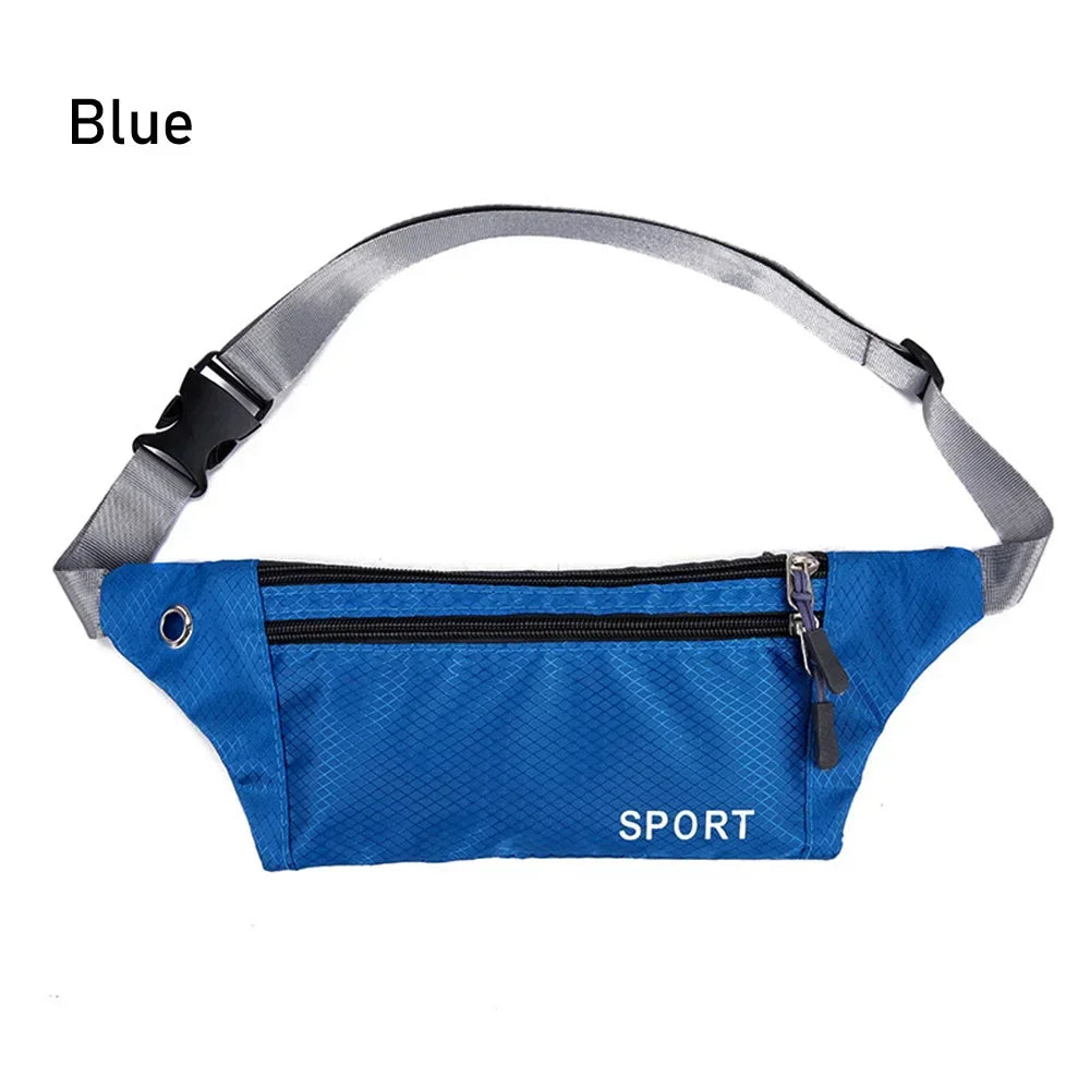 1pc Professional Running Zip Bag Waterproof Sports Chest Shoulder Bags Belt Bum Pouch Unisex Waistbag Hiking Outdoor Accessories