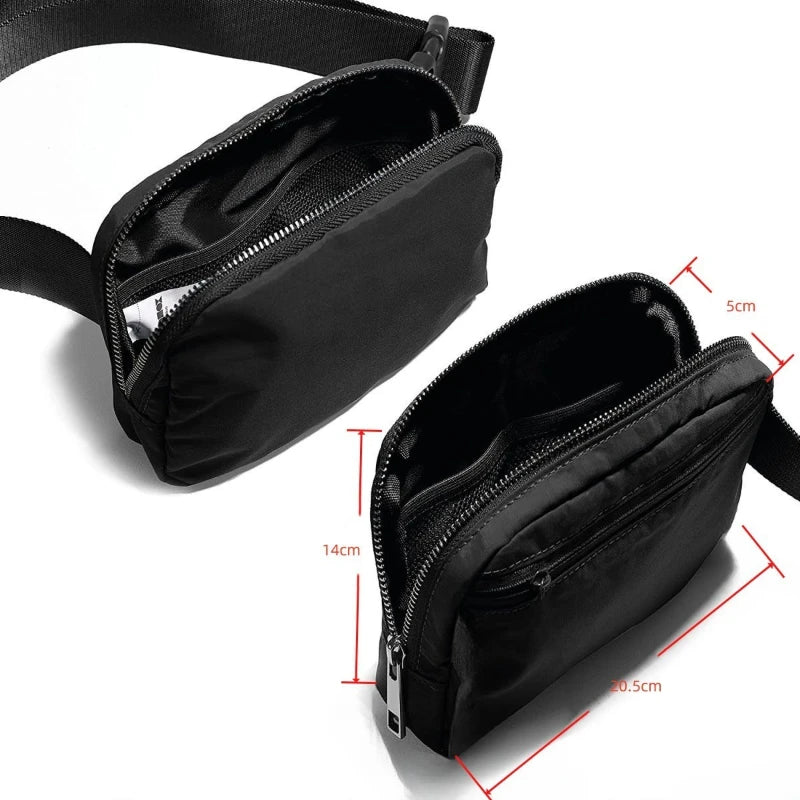 Multi-functional Sports Crossbody Bag Waist Bag Walking Bag Hand-held Bag Waterproof and Large Capacity